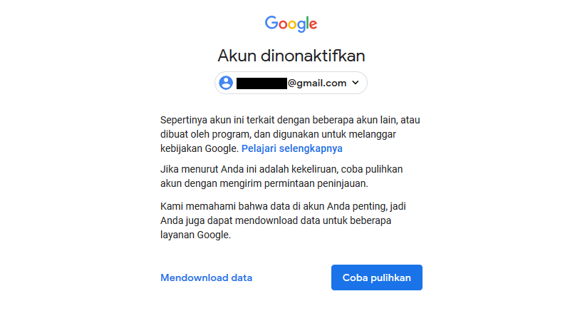 cara mengatasi akun gmail dinonaktifkan, cara membuka akun gmail yang terblokir, cara membuka akun gmail yang terblokir, cara mengaktifkan akun gmail, cara mengembalikan akun google yang sudah dihapus, akun google dinonaktifkan karena aktivitas mencurigakan, cara mengaktifkan akun google, cara mengaktifkan akun google di android, cara memulihkan akun gmail, cara mengaktifkan email gmail yang lama tidak dibuka